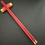 Luxury Personalised Red Chopsticks, thumbnail 3 of 9
