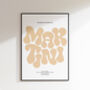 Espresso Martini Print | Cocktail Poster | Wall Art | A5 A4 A3 | Bold | Typographic | Drink | Bar | Print | Groovy |, thumbnail 4 of 7