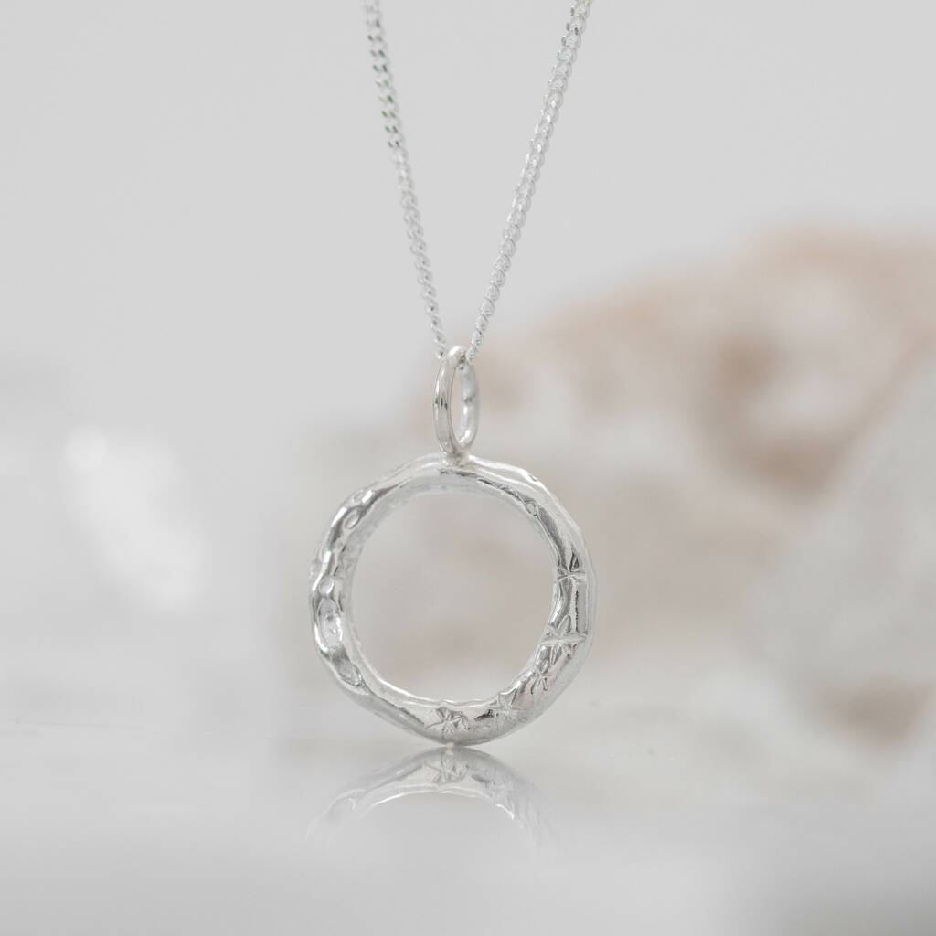 Celestial Star Medium Silver Infinity Pendant By Anvil and Ivy ...