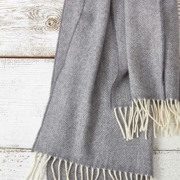 Luxury Large Cashmere And Merino Scarf, 8 of 12