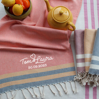 Personalised Soft Cotton Tea Towels, Sustainable Gift, 3 of 11