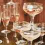 Two Cut Glass Coupe Champagne Glasses, thumbnail 1 of 4