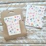 'Just A Note' Flower And Heart Pattern Pk Of Five Cards, thumbnail 1 of 1
