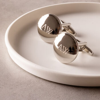 Engraved Locket Cufflinks For Father's Day, 2 of 5
