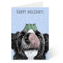 Snowy Pooch Dog Christmas Card, thumbnail 4 of 6
