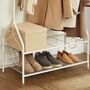 Vintage Clothes Stand And Rack Garment Rail Shelves, thumbnail 5 of 8