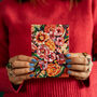 Orange Floral Greeting Card, thumbnail 1 of 6