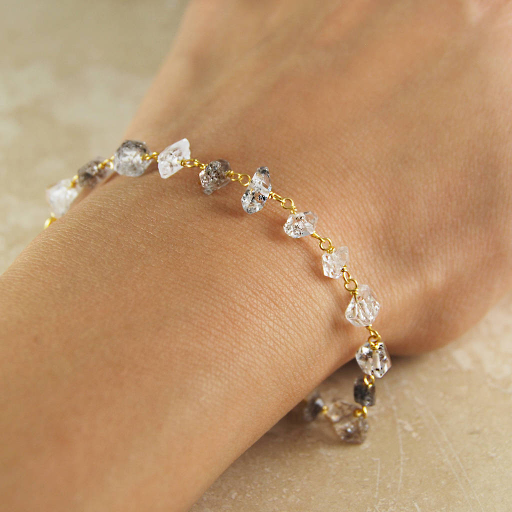 Baby Herkimer Diamond Bracelets, Women's Fashion, Jewelry & Organisers,  Bracelets on Carousell