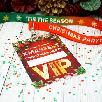 Xmas Fest Christmas Party Vip Lanyards Accessories, 12 of 12