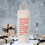 Funny Christmas Bottle Gift Bag 'Naughty List', thumbnail 1 of 3