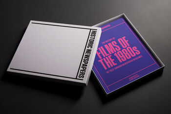 History Of Film Through The 1980's Personalised Gift Movies History Book, 3 of 10