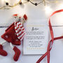 Personalised Boy First Christmas Bracelet And Poem, thumbnail 2 of 10