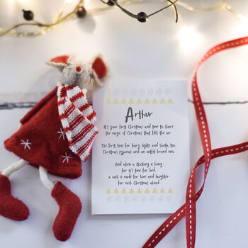 Personalised Boy First Christmas Bracelet And Poem, 2 of 10
