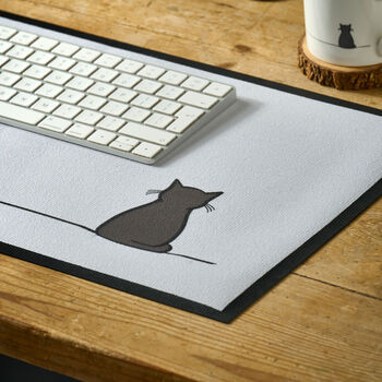 Sitting Cat Desk Mat, 2 of 6