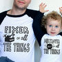 Personalised Fixer/ Destroyer Daddy And Me T Shirt Set, thumbnail 1 of 1