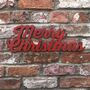 Merry Christmas Sign Mantle Decoration Ornament, thumbnail 8 of 10