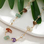 Bohemian Natural Stone Anklet Bracelet, thumbnail 2 of 6