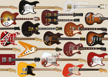 1000 Piece Iconic Guitars Puzzle, 4 of 4