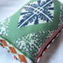 Diamond Circus Piped Linen Cushion Cover, thumbnail 2 of 6