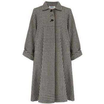 43' Swing Coat In Houndstooth Vintage 1940s Style, 2 of 2