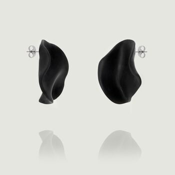 Bossa | Handmade Organic Earrings In Black, 3 of 4