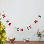 Felt Merry Christmas Letter Garland, thumbnail 2 of 2
