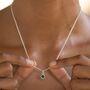 May Birthstone Charm, Emerald Gemstone, thumbnail 2 of 4