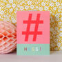 Mini Hashtag Hugs Card, thumbnail 3 of 5
