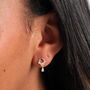Terrarium Bottle 'Bridesmaid' Crystal Hanging Earrings, thumbnail 7 of 8