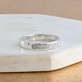Memorial Ashes Inlaid Ring, 2 of 5