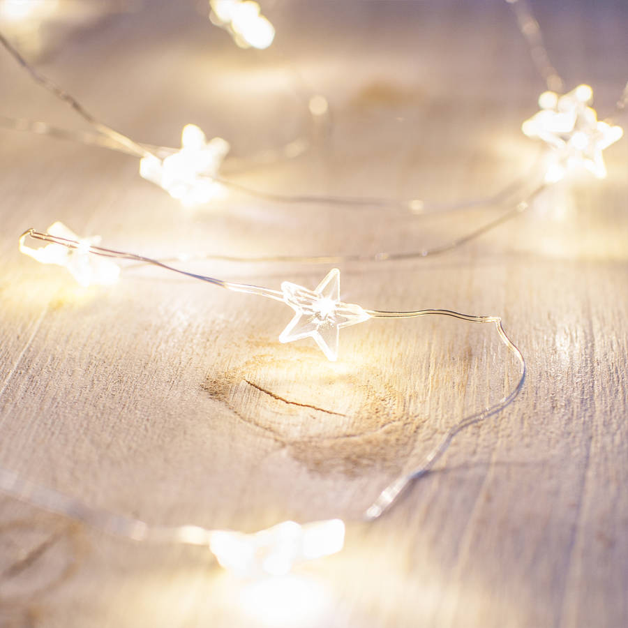 Warm White Star Micro Fairy Lights