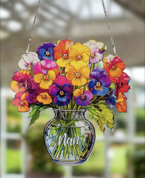 Everlasting Pansies In Vase, 3 of 4