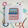 'Sardines' Mini Cross Stitch Kit, thumbnail 1 of 2