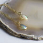Ethiopian Opal October Birthstone Gold Plated Necklace, thumbnail 6 of 7