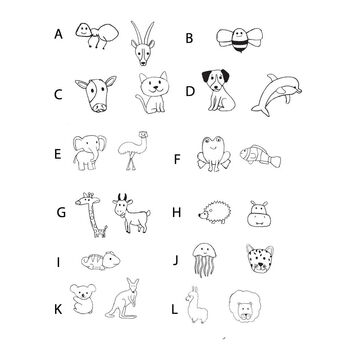 Children's Alphabet Animal Santa Sack, 3 of 4