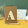Personalised Initial Letter Good Luck Card, thumbnail 3 of 12