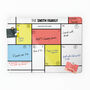 Mondrian Design | Personalised Dry Erase Weekly Planner, thumbnail 1 of 10