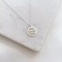 Sterling Silver Zodiac Charm Necklace – Aquarius, thumbnail 2 of 6