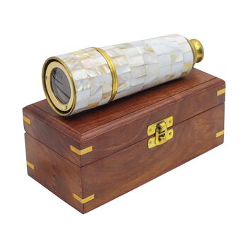Personalised 17 Inch Mother Of Pearl Telescope, 3 of 11