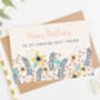 Best Friend Birthday Card Floral Bright, thumbnail 2 of 3