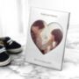 Personalised Silver Plated Heart Photo Frame, thumbnail 3 of 4