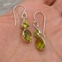 Peridot Sterling Silver August Birthstone Earrings, thumbnail 2 of 11