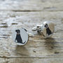 Daddy And Me Black Labrador Cufflinks And Dog Tag Set, thumbnail 3 of 8