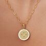 Woman's Engraved Compass Necklace, thumbnail 1 of 7