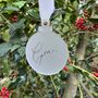 Memorial Christmas Bauble Decoration, thumbnail 1 of 3