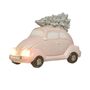 Blush Pink Light Up LED Christmas Tree Car Ornament, thumbnail 3 of 4