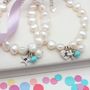 Pearl And Birthstone Christening Bracelet, thumbnail 5 of 12