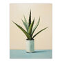 Aloe Aloe Vera Green Plant Lover Simple Wall Art Print, thumbnail 6 of 6