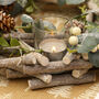 Evergreen Candle Holder Wreath Centerpiece, thumbnail 5 of 6