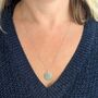 Aquamarine March Birthstone Necklace, Silver, thumbnail 4 of 8